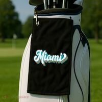 Miami Football Golf Towel thumb 2