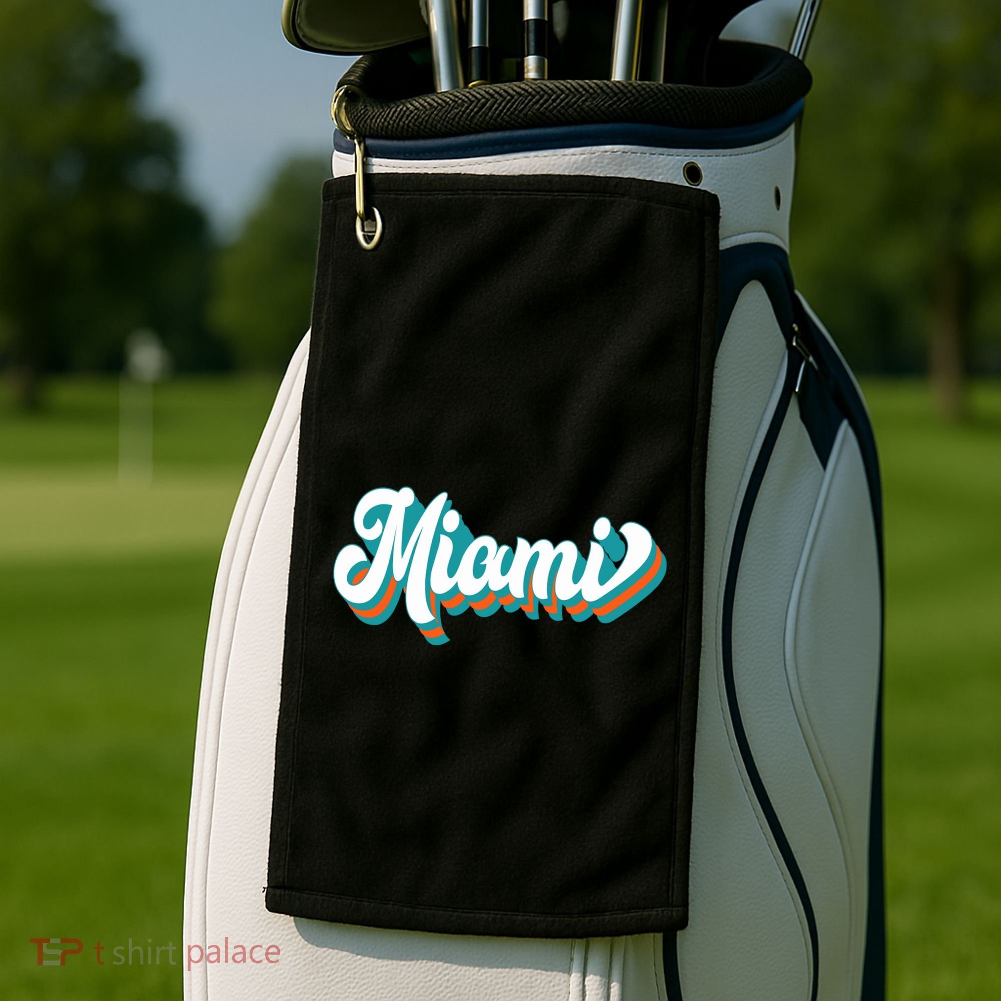 Miami Football Golf Towel