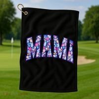 Mama Floral Golf Towel thumb 1