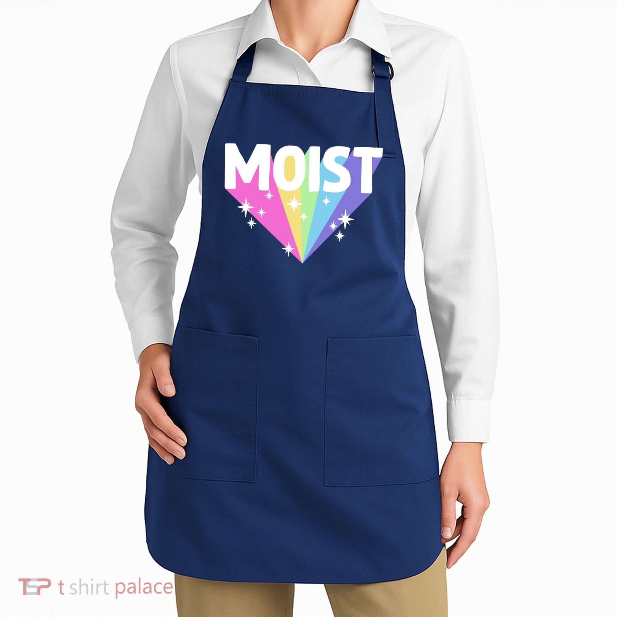 Moist Funny Meme Offensive Weird Cool Hilarious Humorous Apron