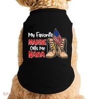 My Favorite Marine Calls Me Nana Doggie Tank thumb 0