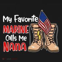 My Favorite Marine Calls Me Nana Bucket Hat thumb 4