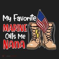 My Favorite Marine Calls Me Nana Beanie thumb 2