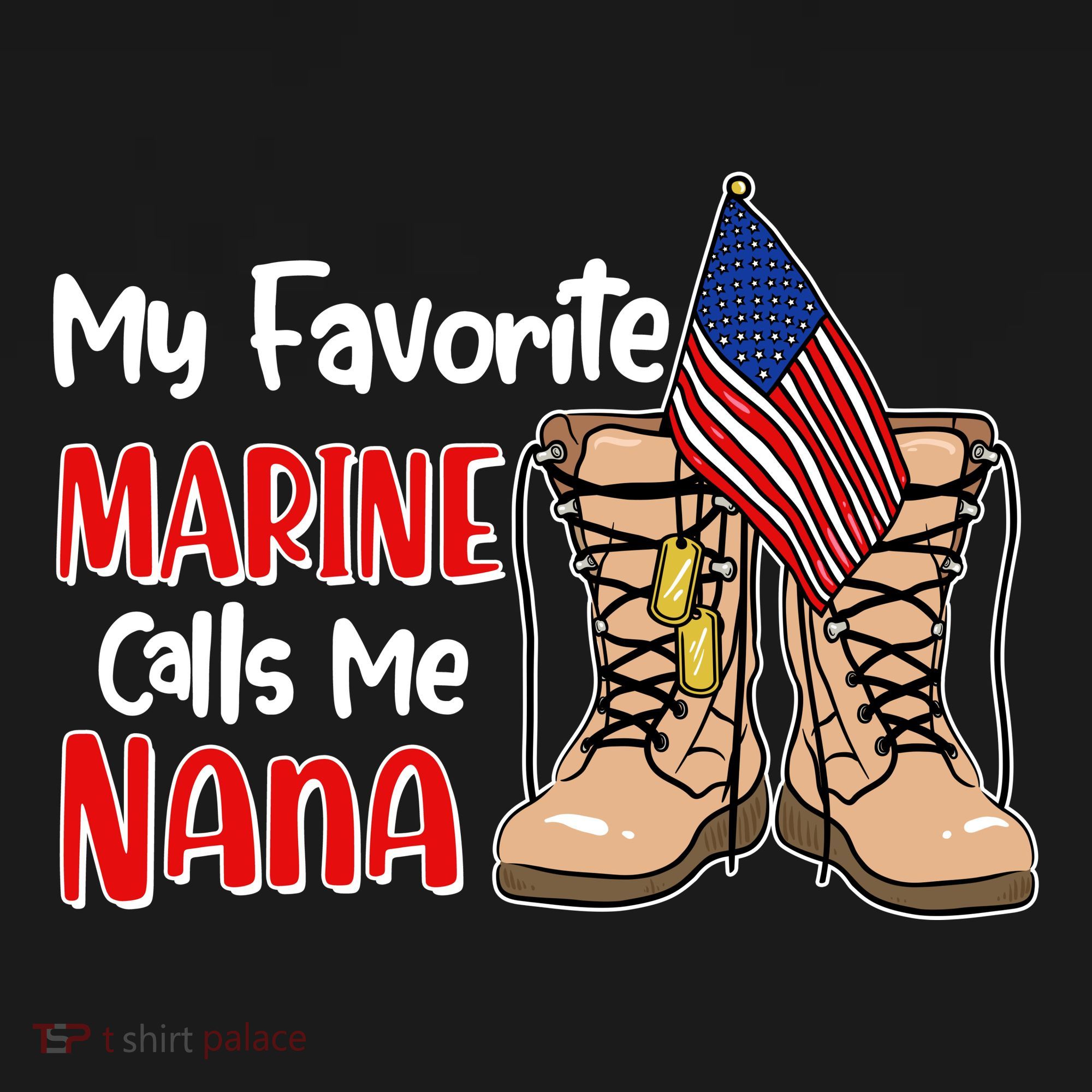 My Favorite Marine Calls Me Nana Women's Hoodie