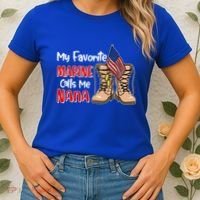 My Favorite Marine Calls Me Nana Women's T-Shirt thumb 2