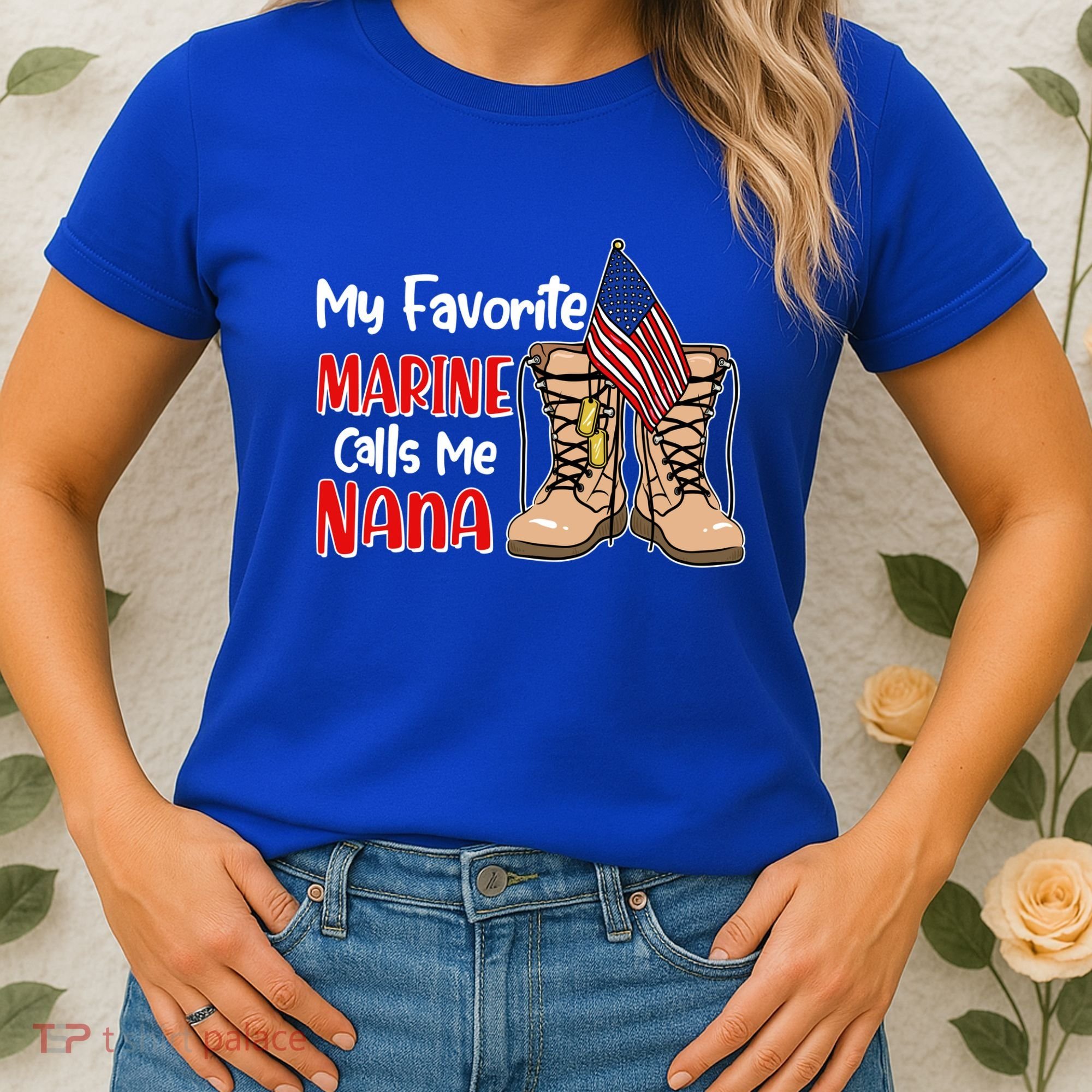My Favorite Marine Calls Me Nana Women's T-Shirt