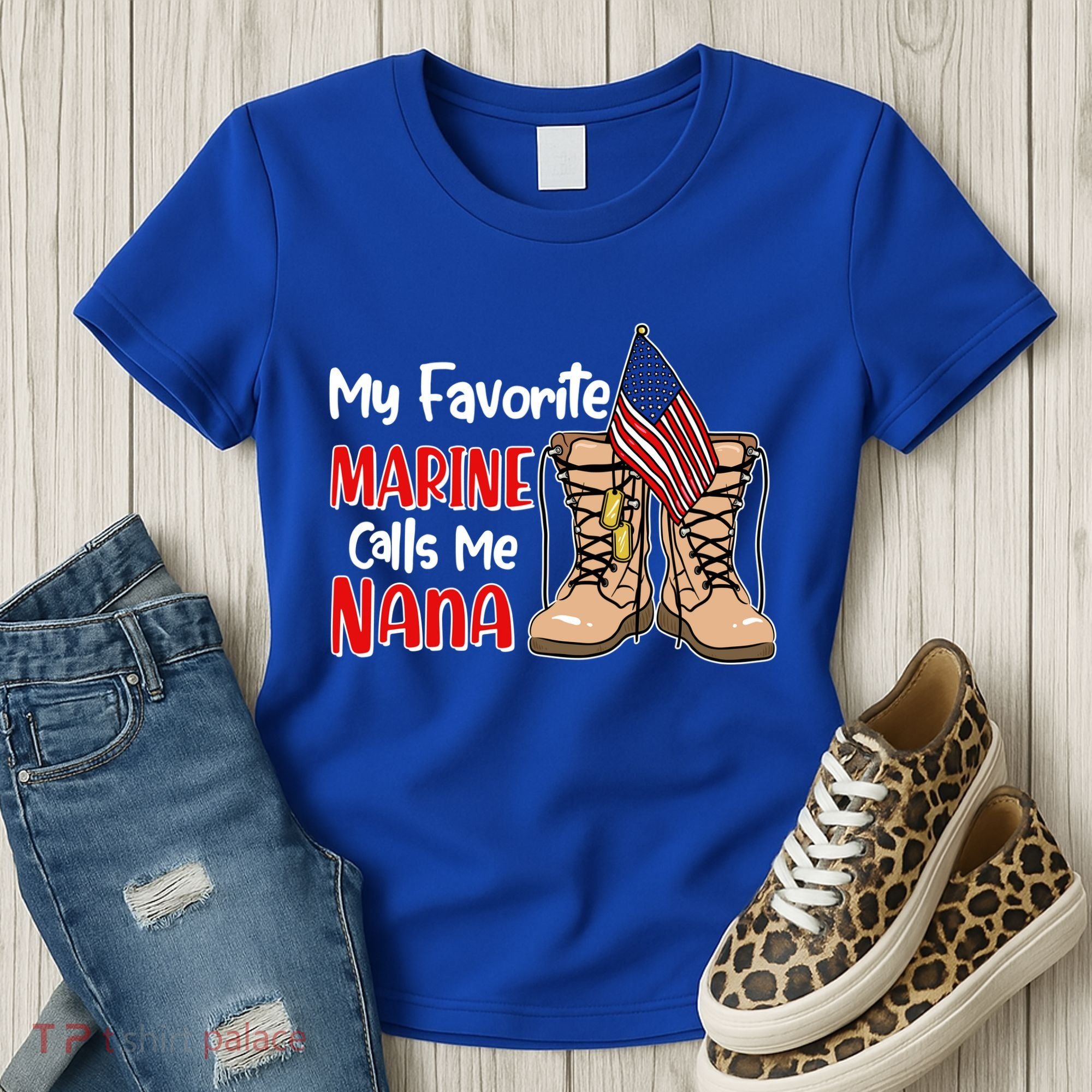 My Favorite Marine Calls Me Nana Women's T-Shirt