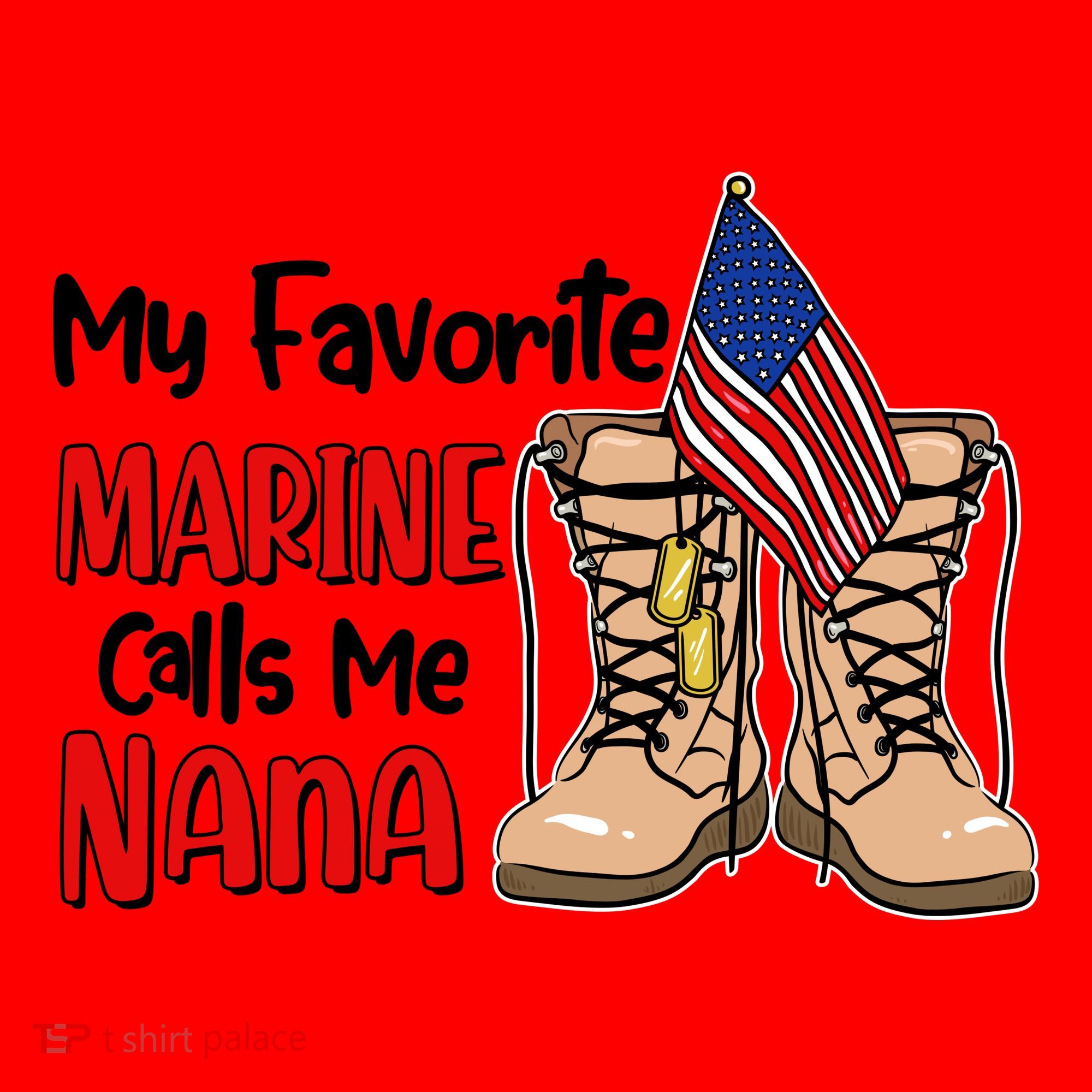 My Favorite Marine Calls Me Nana Santa Hat