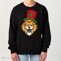 Morocco Flag Moroccan Soccer Supporter For Men Women Women's Sweatshirt thumb 0
