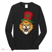 Morocco Flag Moroccan Soccer Supporter For Men Women Long Sleeve Shirt thumb 0