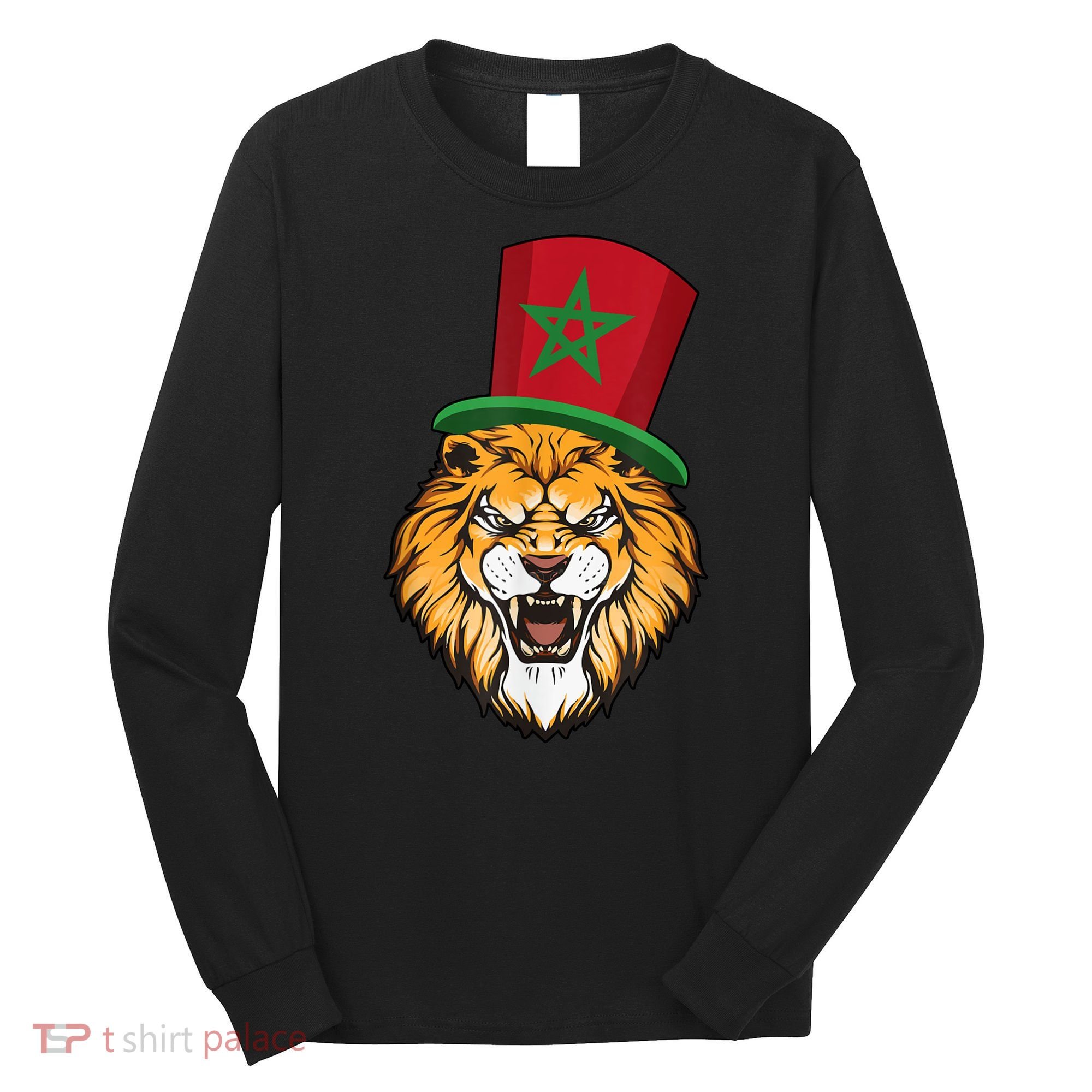 Morocco Flag Moroccan Soccer Supporter For Men Women Long Sleeve Shirt