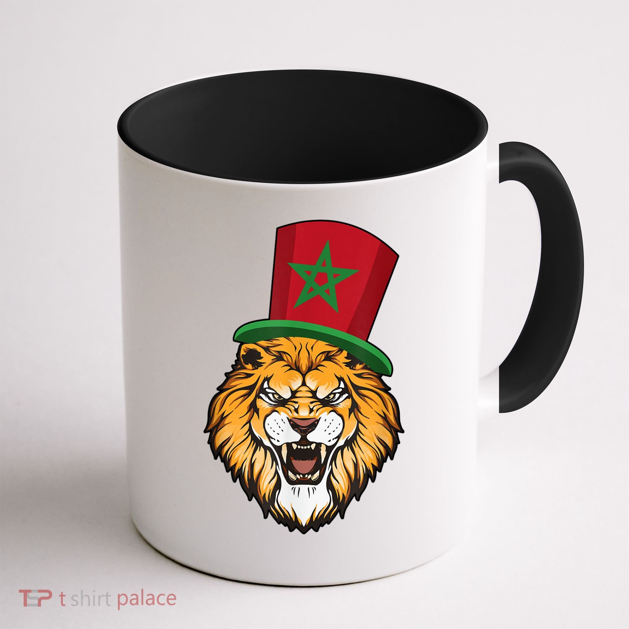 Morocco Flag Moroccan Soccer Supporter For Men Women Coffee Mug