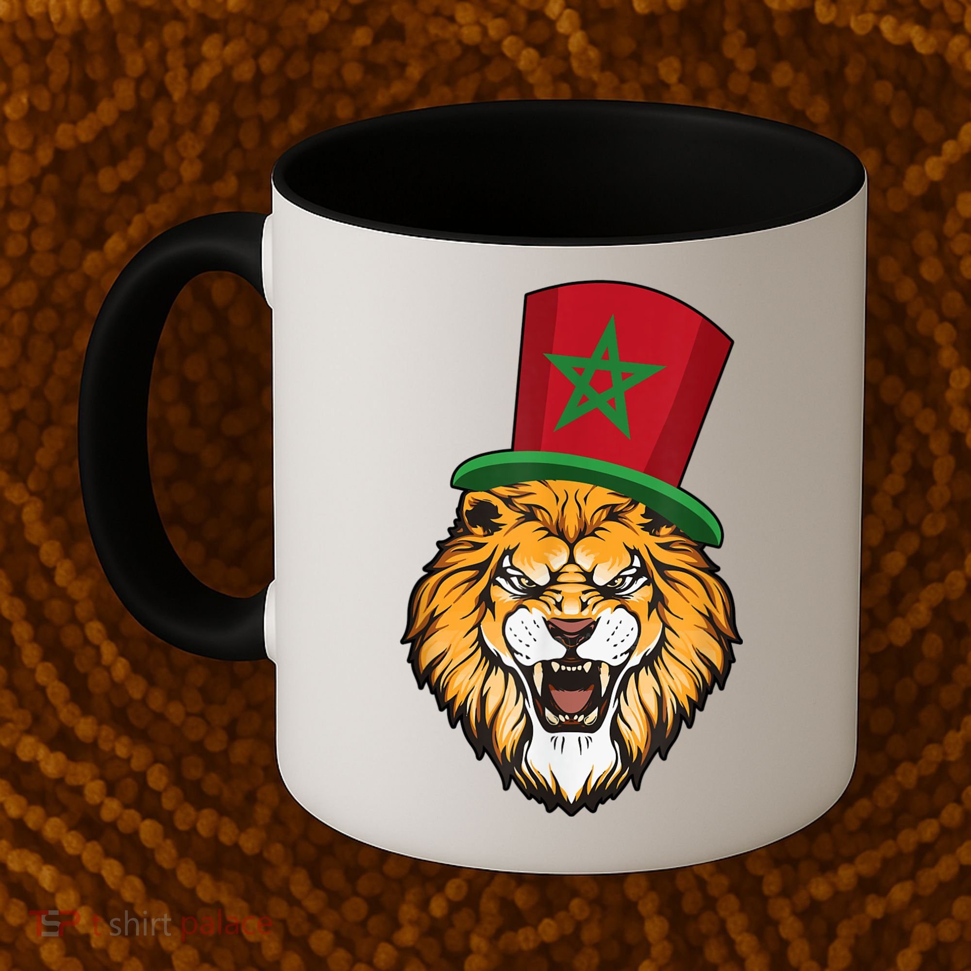 Morocco Flag Moroccan Soccer Supporter For Men Women Coffee Mug