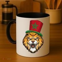 Morocco Flag Moroccan Soccer Supporter For Men Women Coffee Mug thumb 4