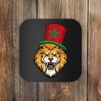 Morocco Flag Moroccan Soccer Supporter For Men Women Coaster thumb 0
