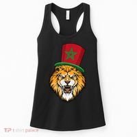 Morocco Flag Moroccan Soccer Supporter For Men Women Women's Tank Top thumb 0