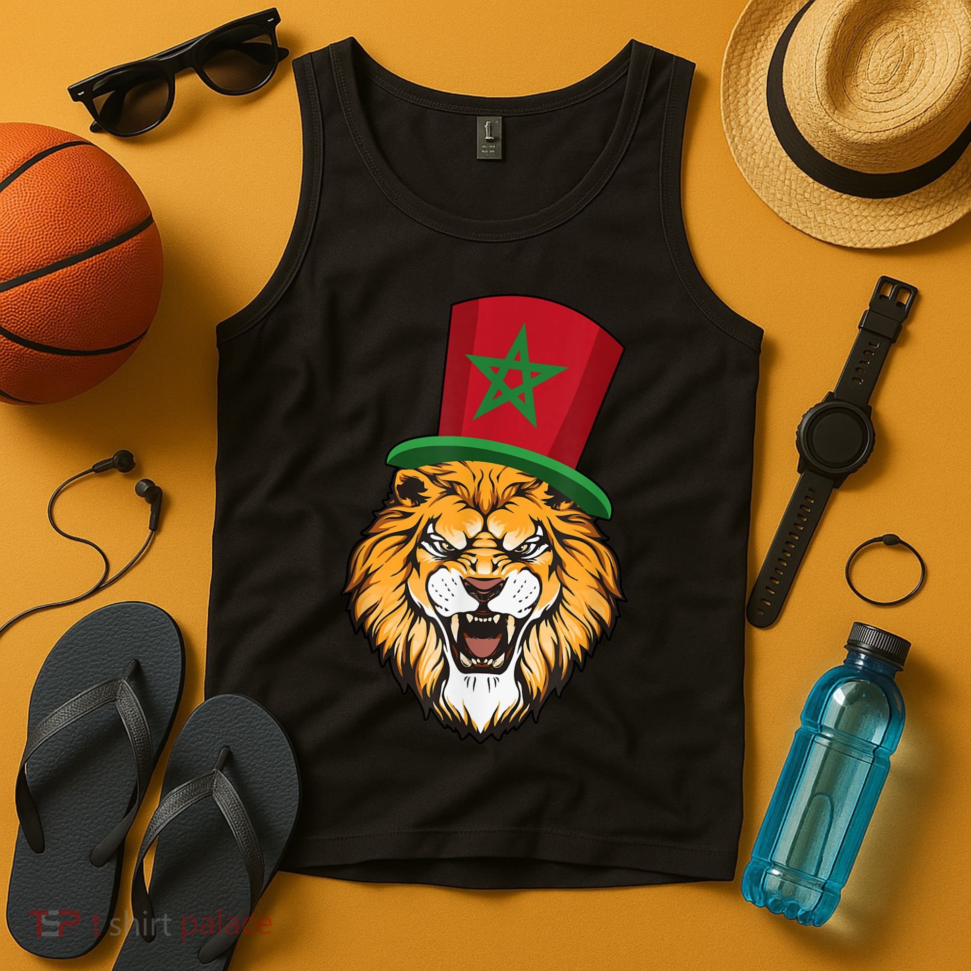 Morocco Flag Moroccan Soccer Supporter For Men Women Tank Top