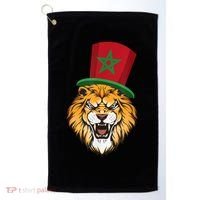 Morocco Flag Moroccan Soccer Supporter For Men Women Golf Towel thumb 0