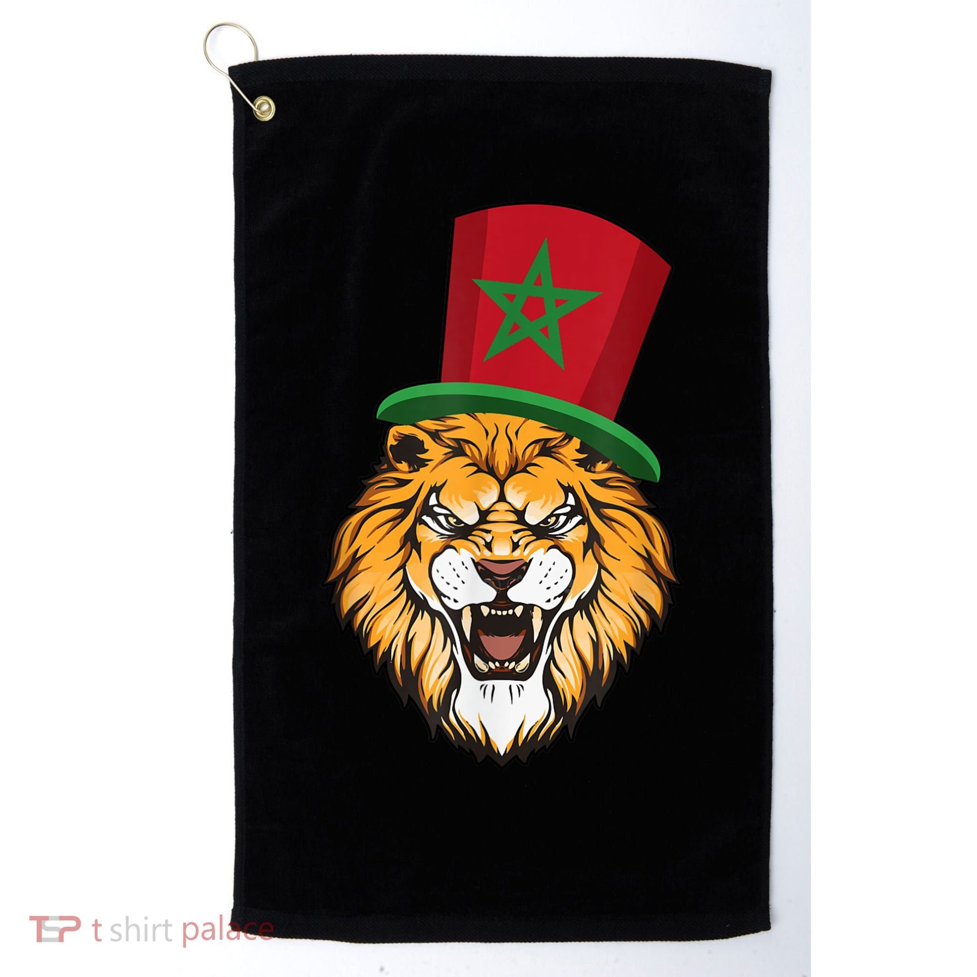 Morocco Flag Moroccan Soccer Supporter For Men Women Golf Towel