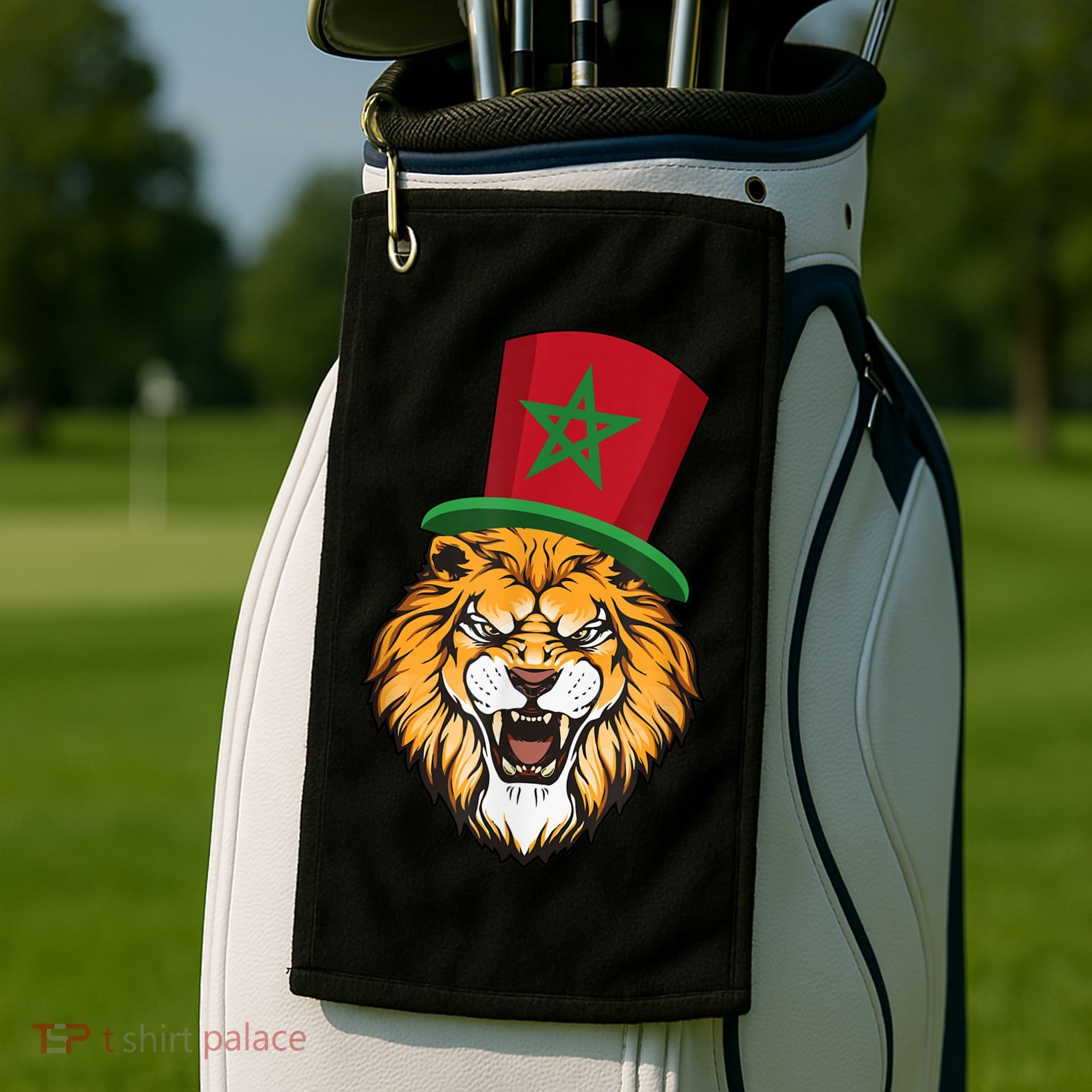 Morocco Flag Moroccan Soccer Supporter For Men Women Golf Towel