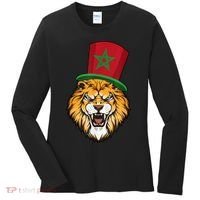 Morocco Flag Moroccan Soccer Supporter For Men Women Women's Long Sleeve Shirt thumb 0