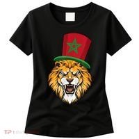Morocco Flag Moroccan Soccer Supporter For Men Women Women's T-Shirt thumb 0