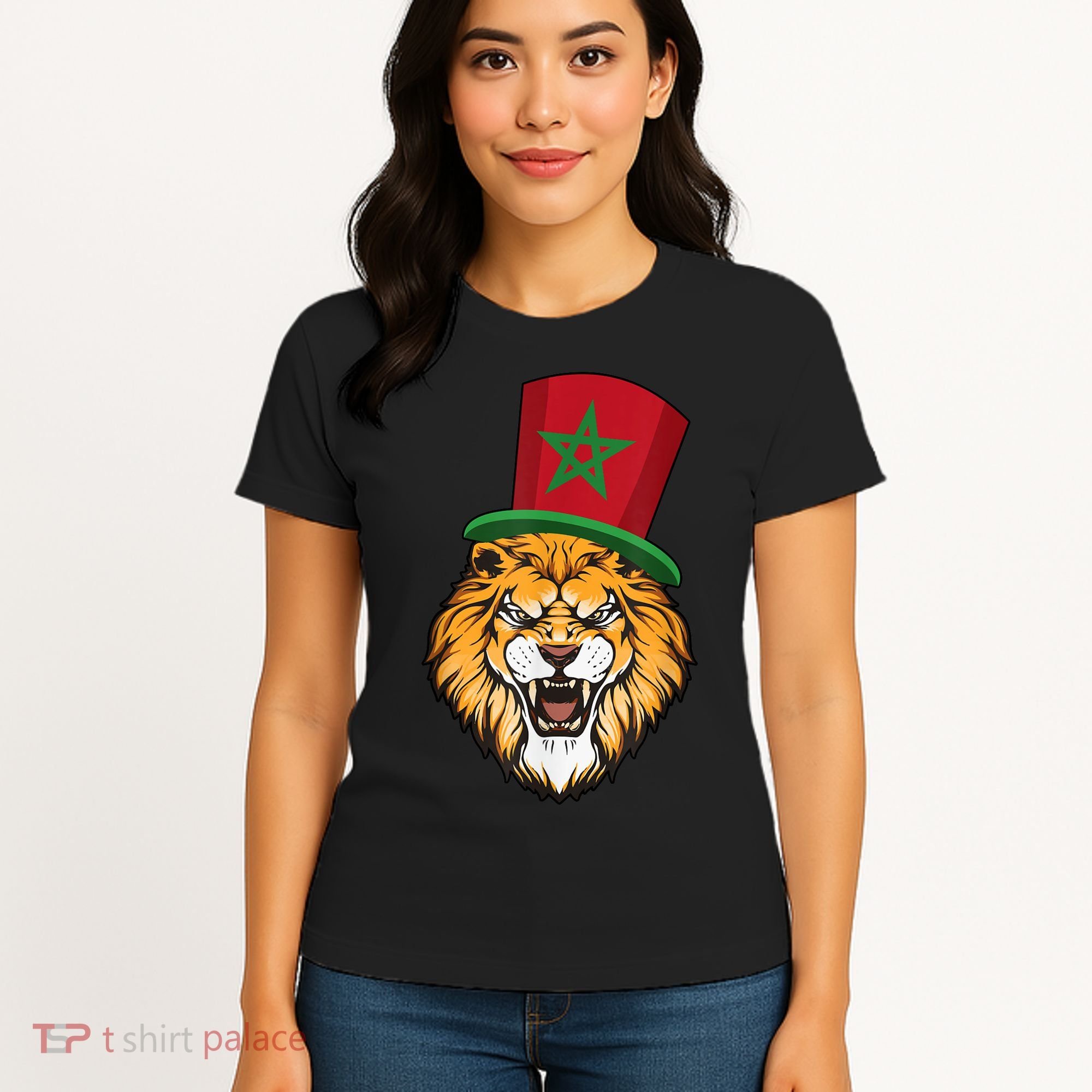 Morocco Flag Moroccan Soccer Supporter For Men Women Women's T-Shirt