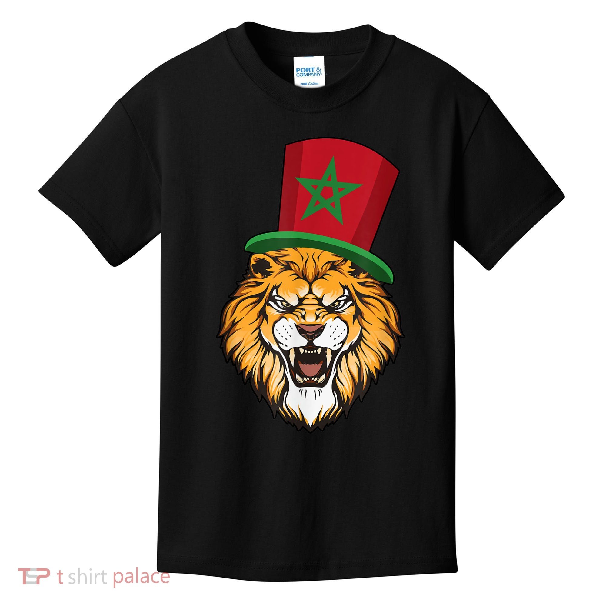 Morocco Flag Moroccan Soccer Supporter For Men Women Kids T-Shirt