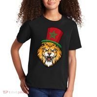 Morocco Flag Moroccan Soccer Supporter For Men Women Kids T-Shirt thumb 2