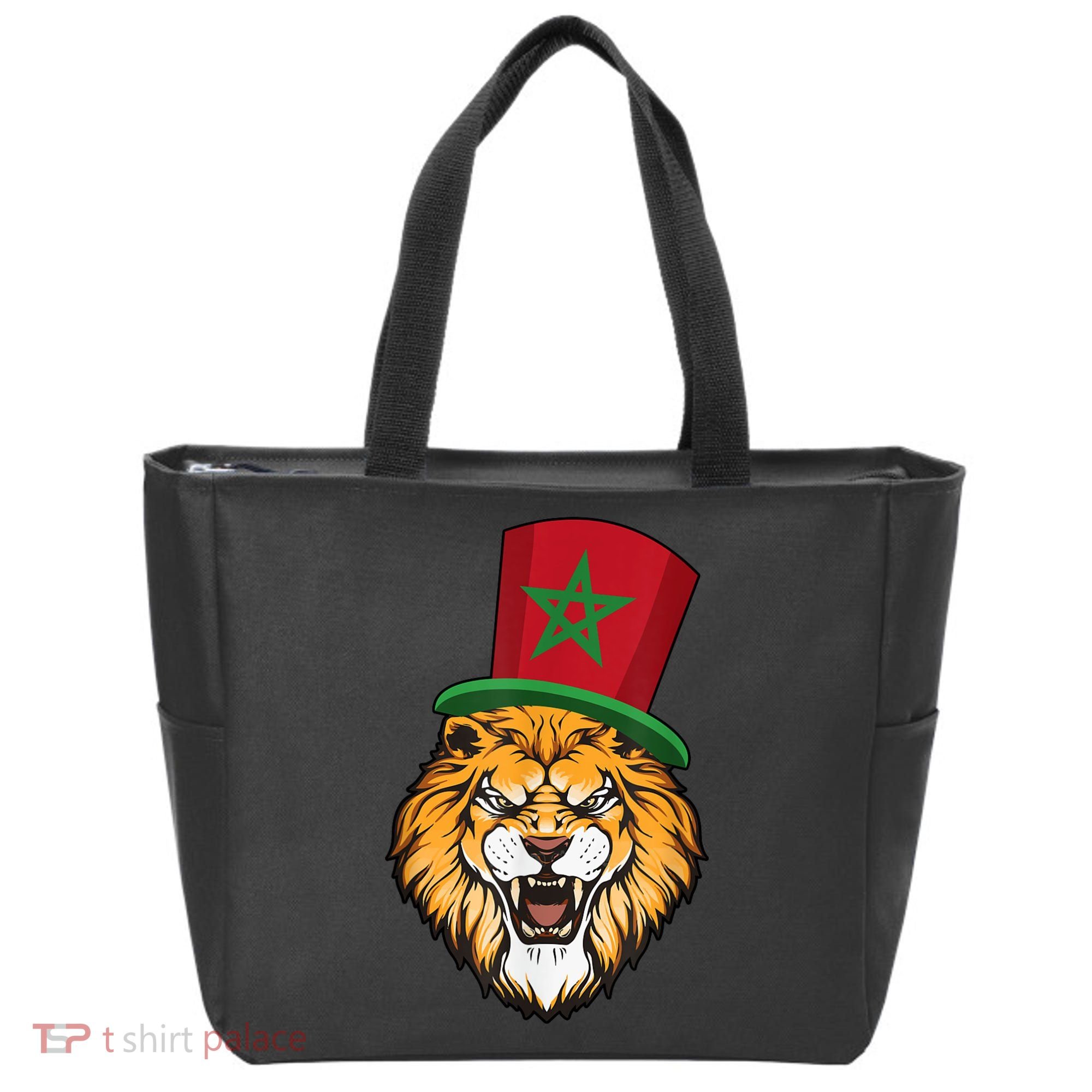 Morocco Flag Moroccan Soccer Supporter For Men Women Tote Bag