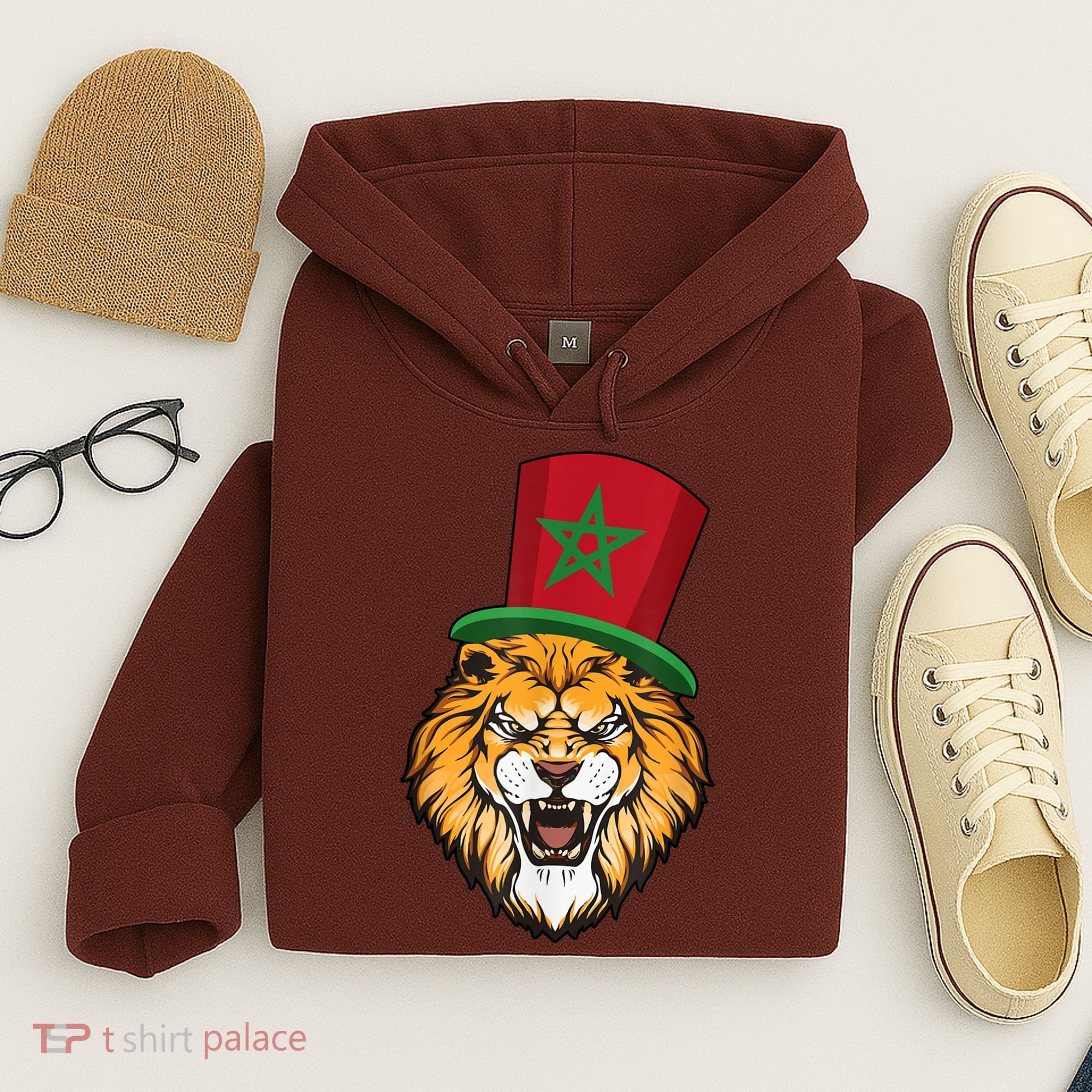 Morocco Flag Moroccan Soccer Supporter For Men Women Hoodie