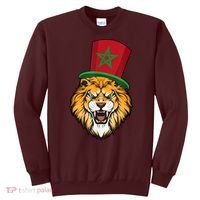 Morocco Flag Moroccan Soccer Supporter For Men Women Sweatshirt thumb 0