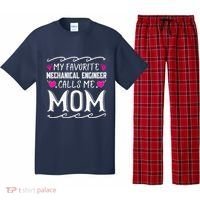 My Favorite Mechanical Engineer Calls Me Mom Mothers Day Pajama Set thumb 0