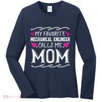 My Favorite Mechanical Engineer Calls Me Mom Mothers Day Women's Long Sleeve Shirt thumb 0