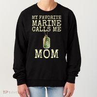 My Favorite Marine Calls Me Mom Cool Gift Women's Sweatshirt thumb 0