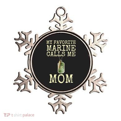 My Favorite Marine Calls Me Mom Cool Gift Ornament