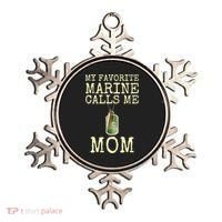My Favorite Marine Calls Me Mom Cool Gift Ornament thumb 0