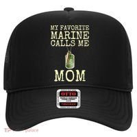 My Favorite Marine Calls Me Mom Cool Gift Hat thumb 0