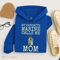 My Favorite Marine Calls Me Mom Cool Gift Hoodie thumb 4