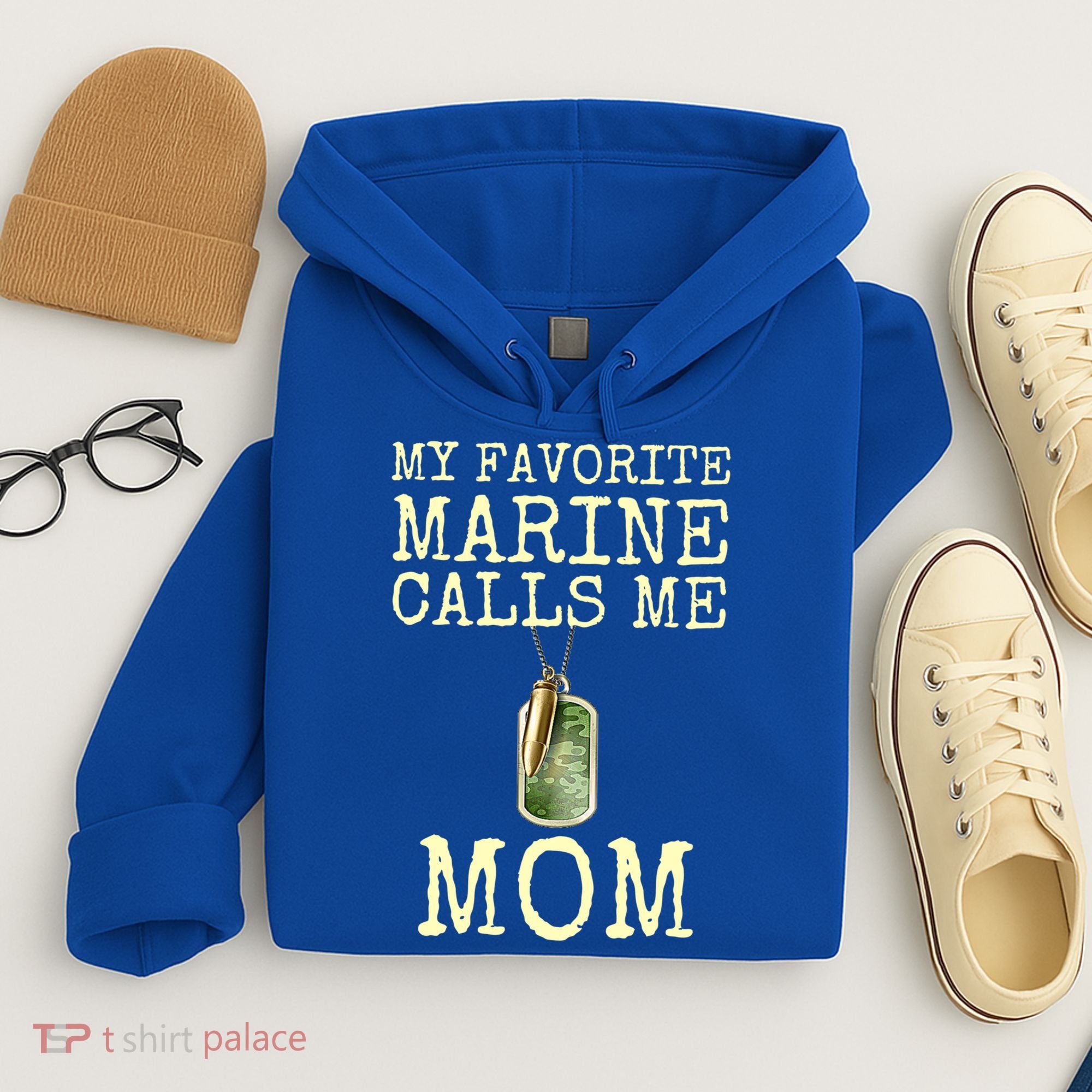 My Favorite Marine Calls Me Mom Cool Gift Hoodie