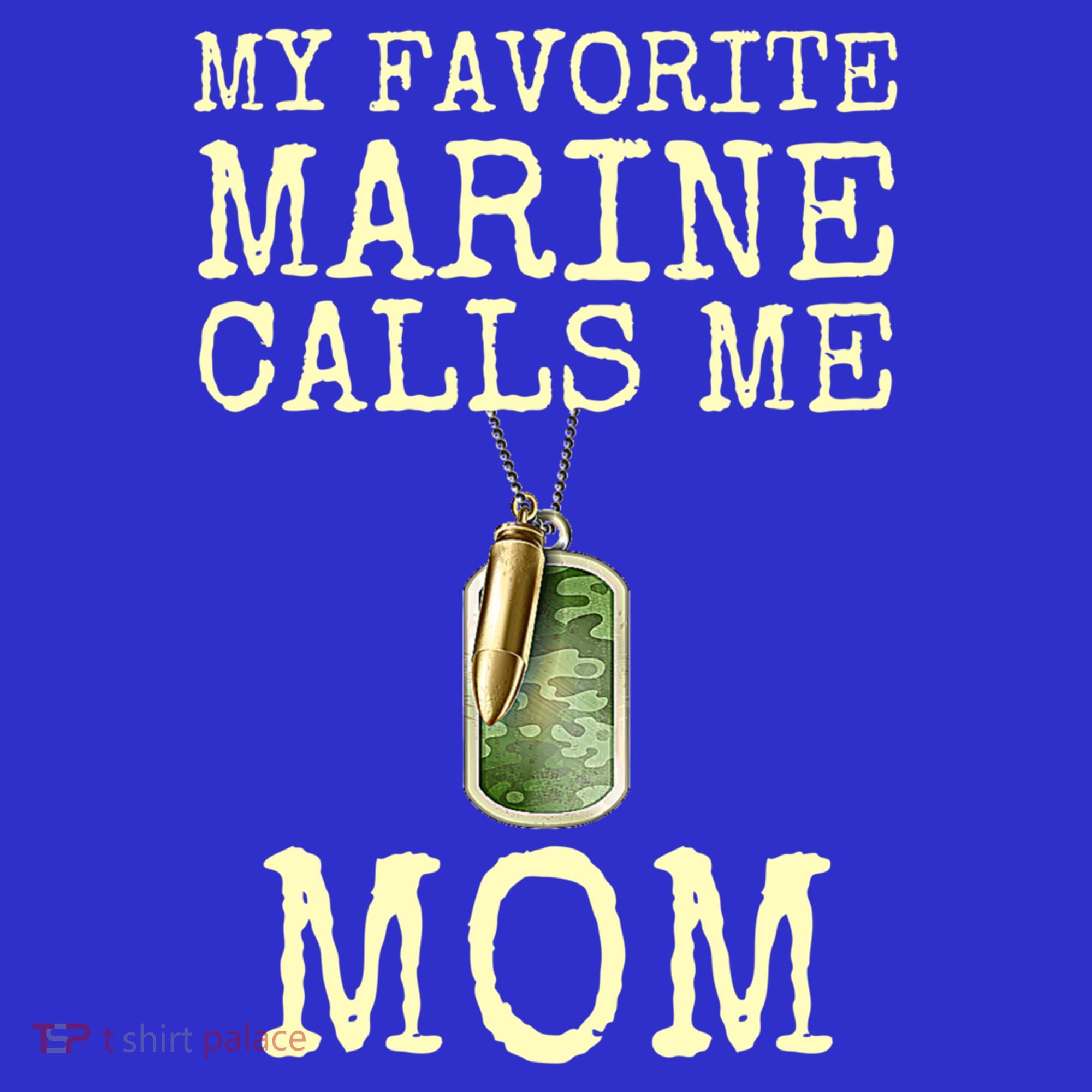My Favorite Marine Calls Me Mom Cool Gift Tank Top