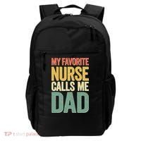 My Favorite Nurse Calls Me Dad Father's Day Backpack thumb 0