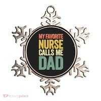My Favorite Nurse Calls Me Dad Father's Day Ornament thumb 0