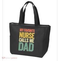 My Favorite Nurse Calls Me Dad Father's Day Tote Bag thumb 3
