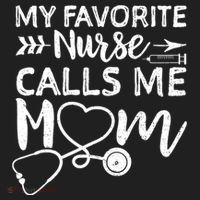 My Favorite Nurse Calls Me Mom Nursing Nurse Life Golf Towel thumb 3