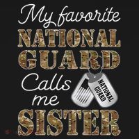 My Favorite National Guard Calls Me Sister Proud Army Sister Women's Tank Top thumb 5
