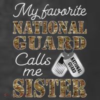 My Favorite National Guard Calls Me Sister Proud Army Sister Women's Hoodie thumb 2