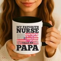 My Favorite Nurse Calls Me Papa Coffee Mug thumb 3