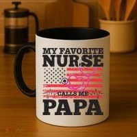 My Favorite Nurse Calls Me Papa Coffee Mug thumb 4