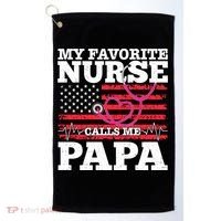 My Favorite Nurse Calls Me Papa Golf Towel thumb 0